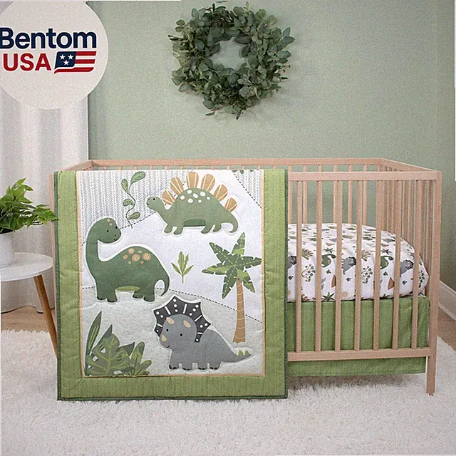 3 Piece Baby Crib Bedding Set for Boys - Newborn, Infant & Toddler Nursery Bed S