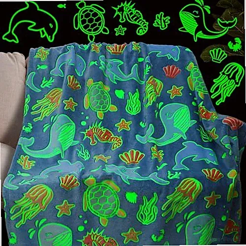 Gifts for Teen Boys Blanket Toddler Boy Glow in The Dark Blanket Kids Throw