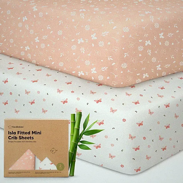 Pack N Play Sheets 2 Pack Fitted Mini Crib Mattress 38x26 Soft Baby Bedding