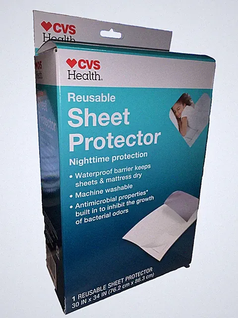 Protector Reusable Children's Mattress Sheet Antimicrobial 100% Waterproof Vinyl