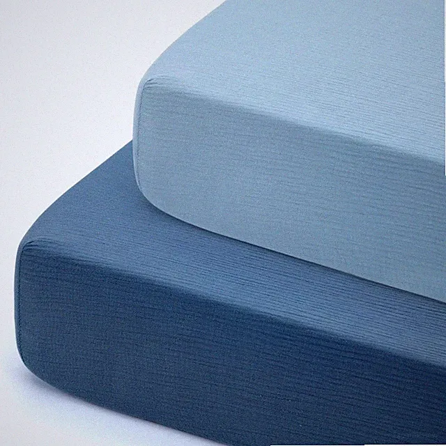 Soft Muslin Crib Sheet 2 Pack, 100% Cotton Crib Sheets for Boys and Girls, Fi...