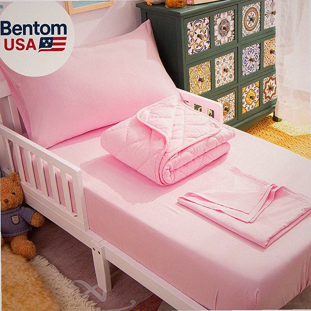 Toddler Bedding Set - 4 Piece Soft and Breathable Crib Bedding Set for Boys and