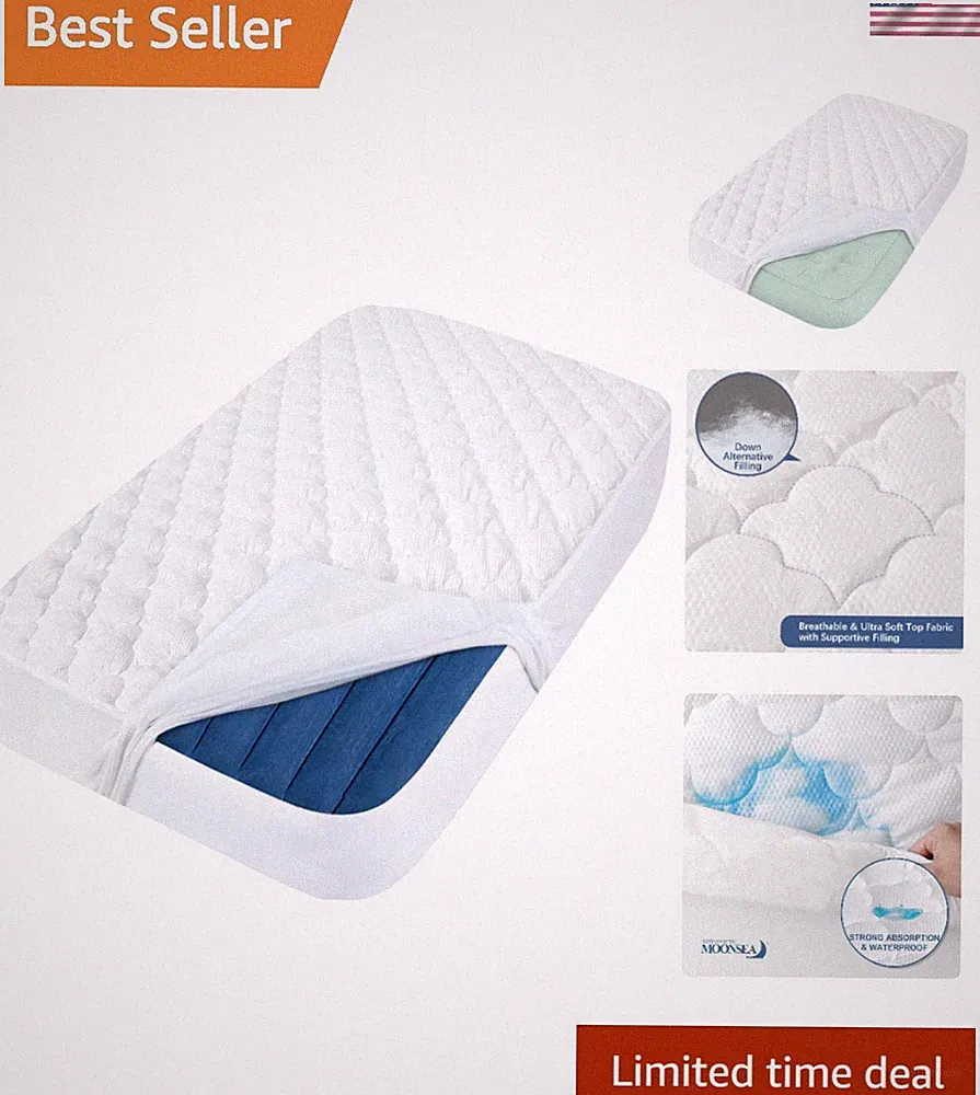 Toddler Mattress Protector Pad - Soft, Quilted, and Easy-Care for Travel Beds