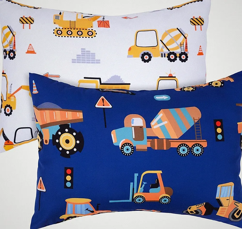 UOMNY Toddler Pillowcases for Boys 13X18 12x16 Toddler, Engineering Vehicle